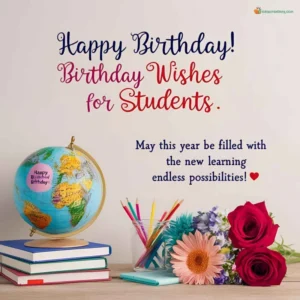 Read more about the article 201+ Birthday Wishes for Students 🎉 Updated April 2025