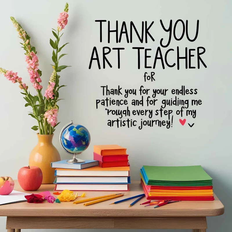Thank You Messages for Art Teacher