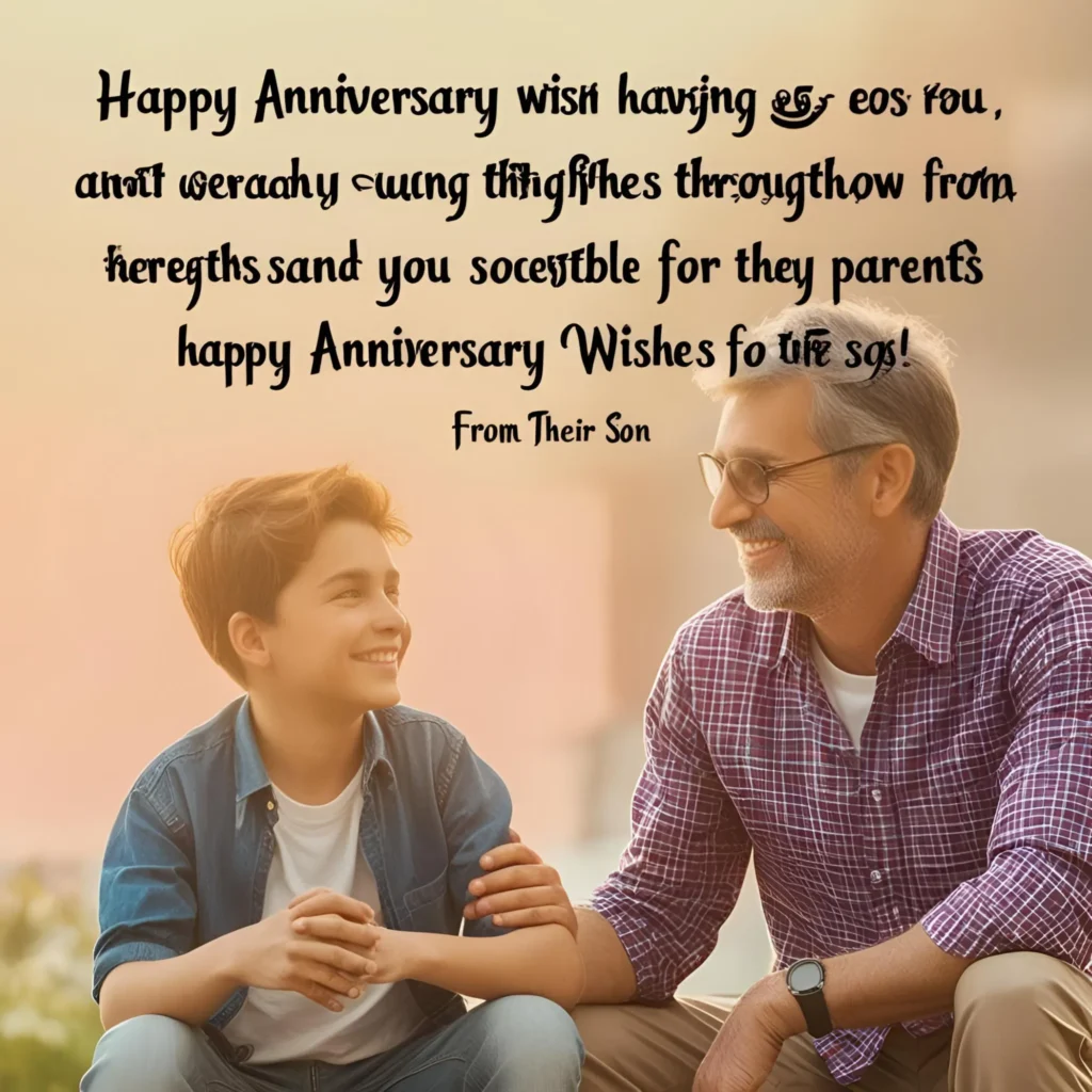 Anniversary Wishes for Parents from Their Son
