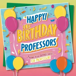 Read more about the article 250+ 🎓 Birthday Wishes for Professors 🎉 | Updated May 2025