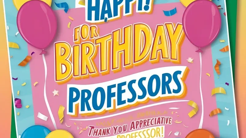 Birthday Wishes for Professors