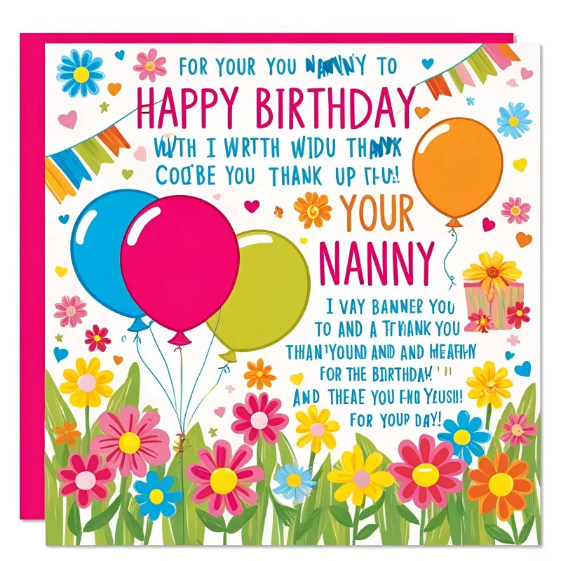 Birthday Wishes for the Nanny