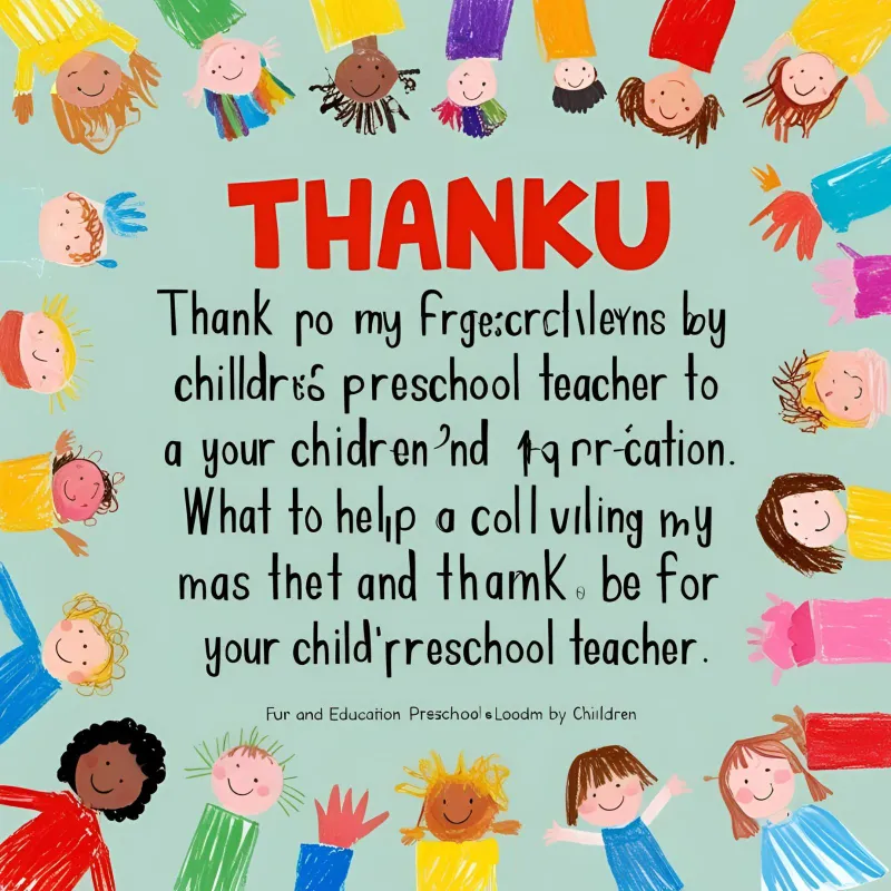 Gratitude to Your Child's Preschool Teacher Quotes