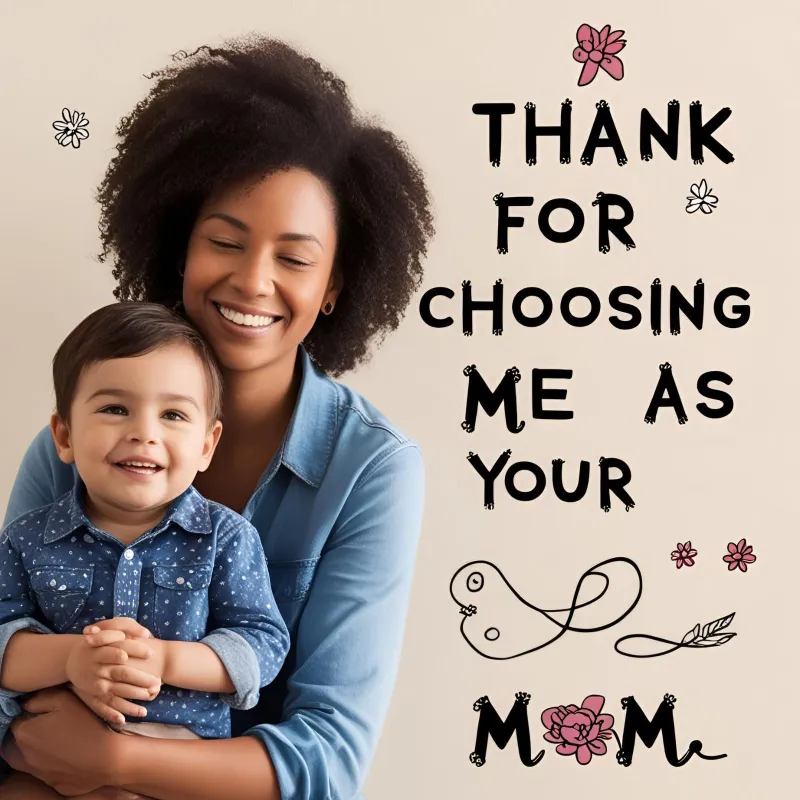 Read more about the article 250+ Thank You for Choosing Me as Your Mom Quotes 2025