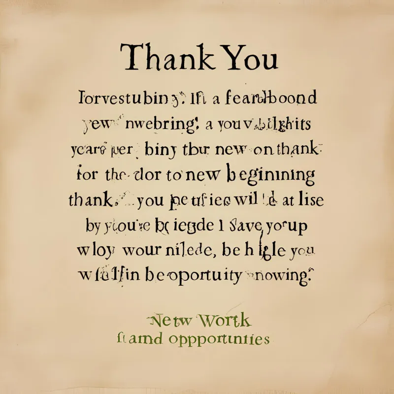 Thank You Quotes for New Beginnings and Opportunities