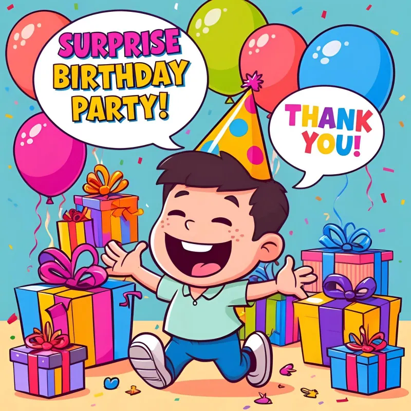 Thank You Messages for a Surprise Birthday Party