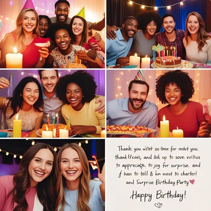Thank You Messages for a Surprise Birthday Party