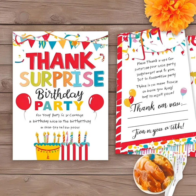 Read more about the article 199+ Thank You Messages 🎉 for Surprise Party 🥳 | 2025