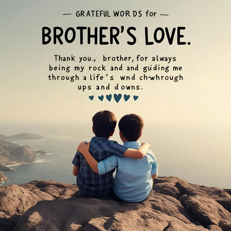 Read more about the article 521+ Grateful Words 🙏 for Brother’s Love – Updated May 2025