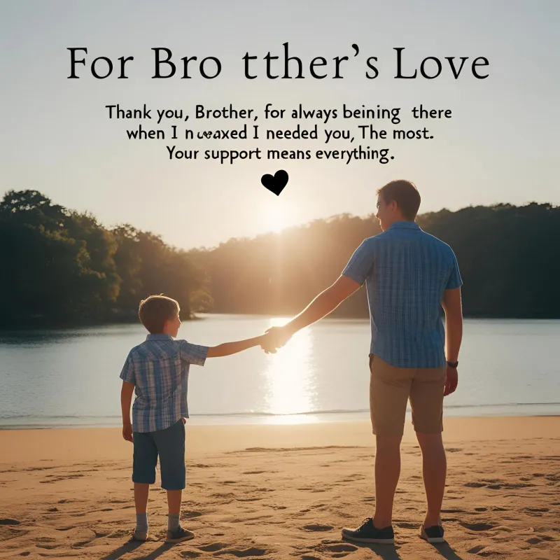 Thank You Messages for Your Brother