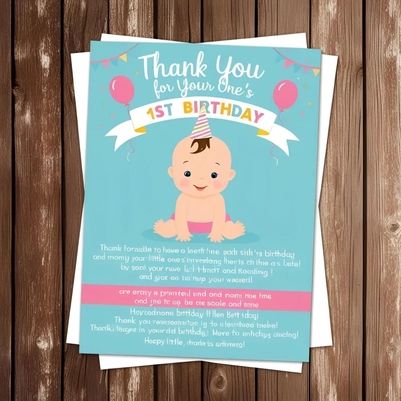 Thank You Messages for Your Little One’s 1st Birthday