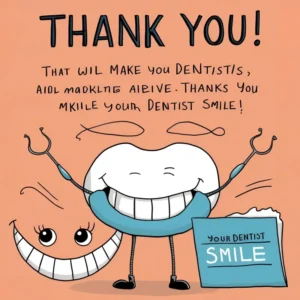 Read more about the article Thank You Notes That Will Make Your Dentist Smile