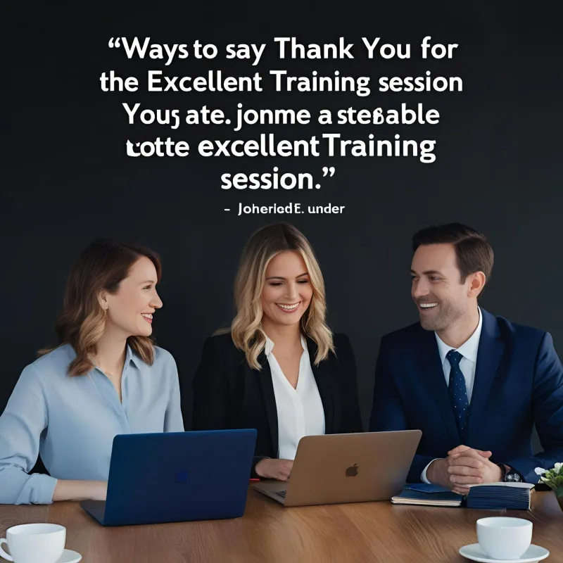 Ways to Say Thank You for the Excellent Training Session Quotes