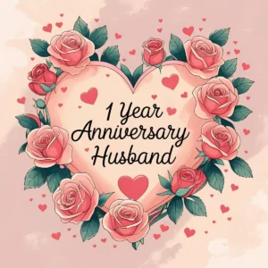 Read more about the article 1 Year Anniversary Wishes for Husband 💑🎉 | Updated 2025