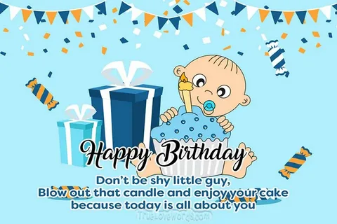 1st birthday wishes for baby boy