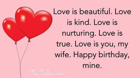 Girlfriend Romantic Birthday Wishes for Wife Quotes