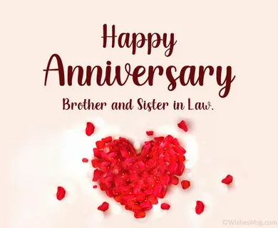 Anniversary Wishes for Sister and Brother-in-Law