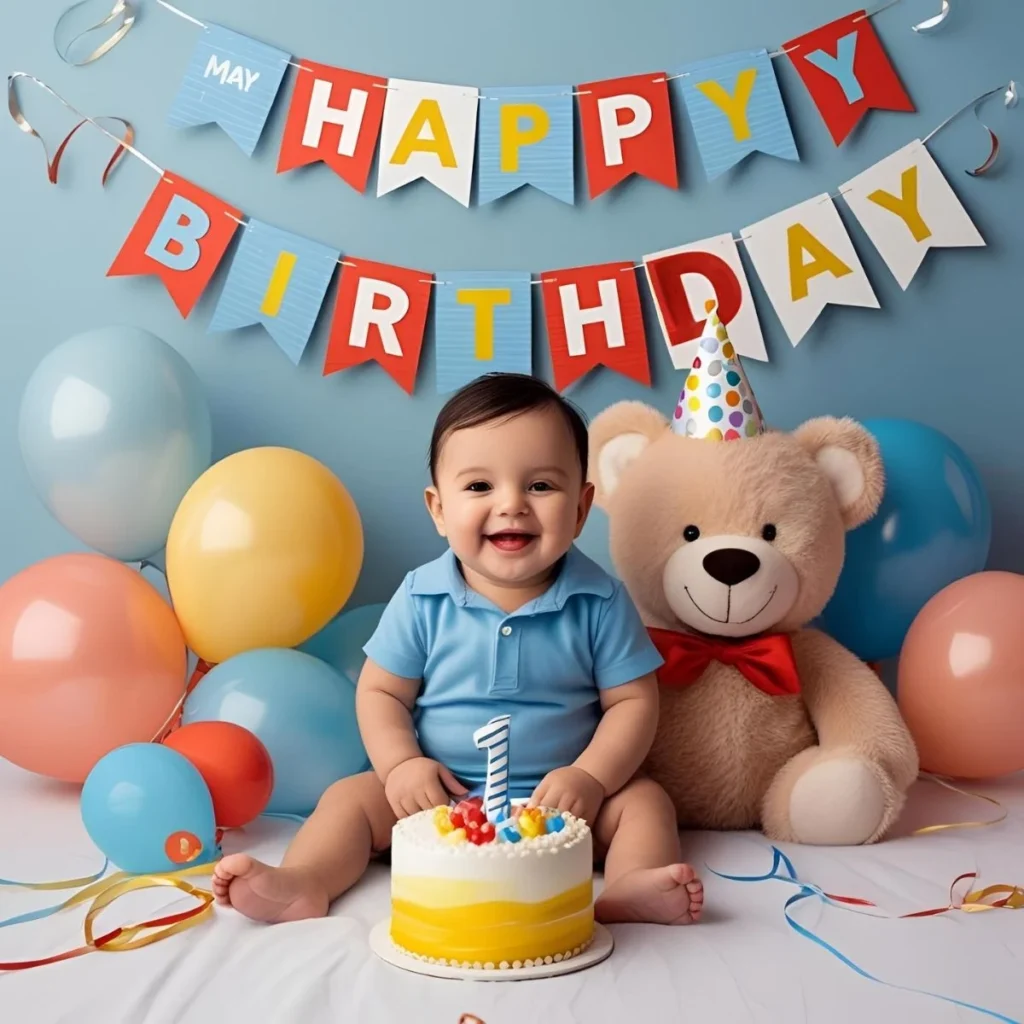 First Birthday Wishes for Baby Boy 🎉