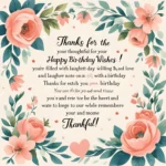 Short Thank You Message for Birthday Wishes