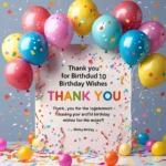 Thank You Reply for Birthday Wishes