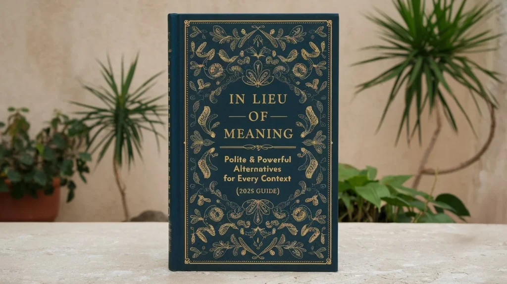 In Lieu Of Meaning