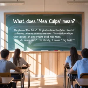 Read more about the article Mea Culpa Meaning: Understanding Its Depth, Usage, and Modern Alternatives