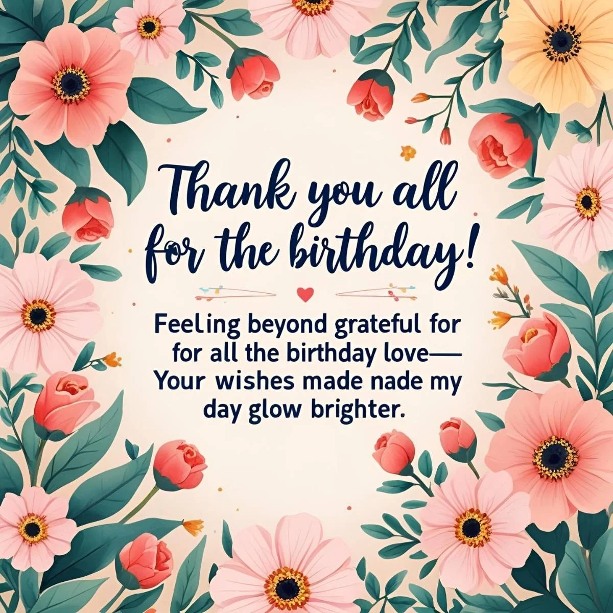 Thank You All for the Birthday Wishes