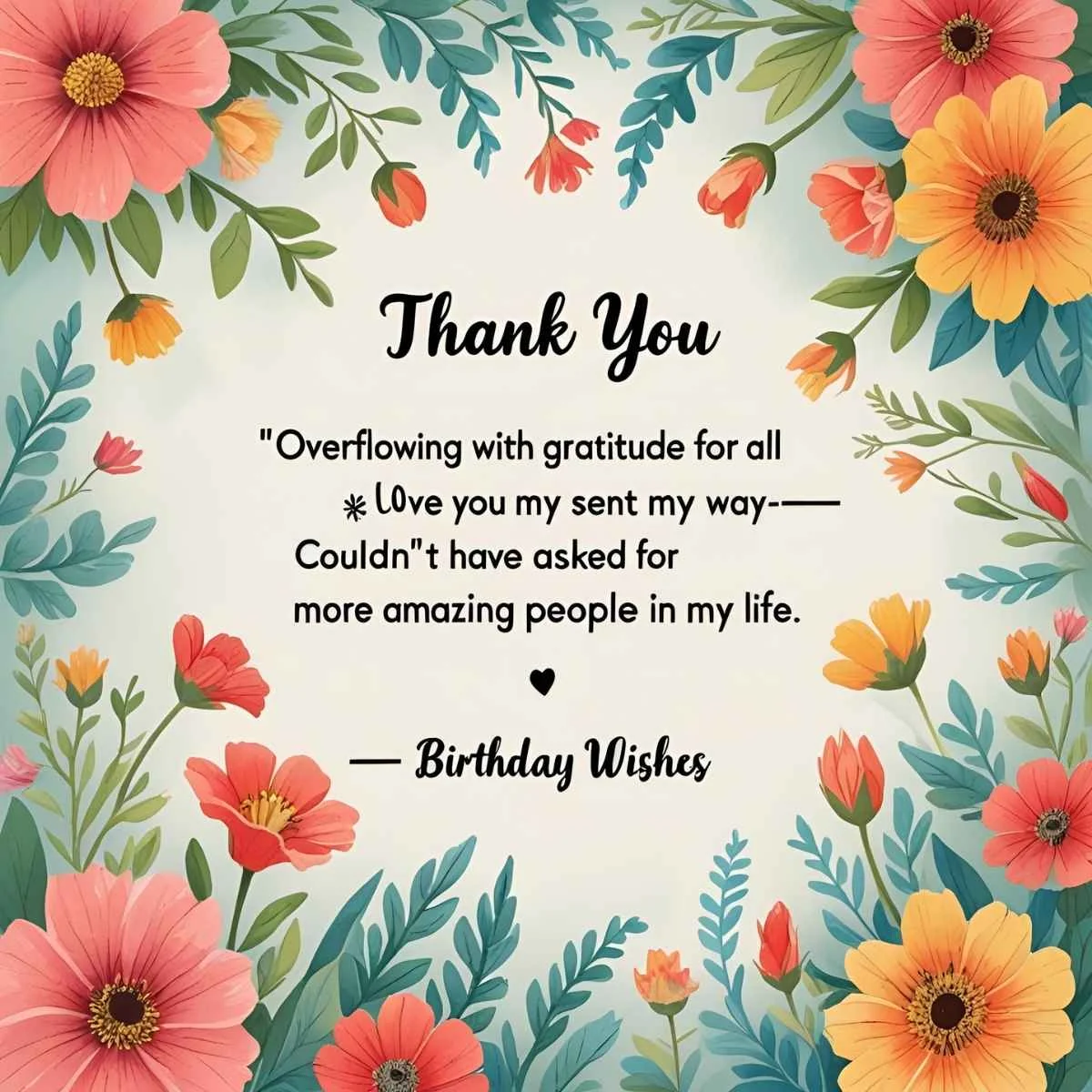 Read more about the article 100+ Thank You Messages for Birthday Wishes