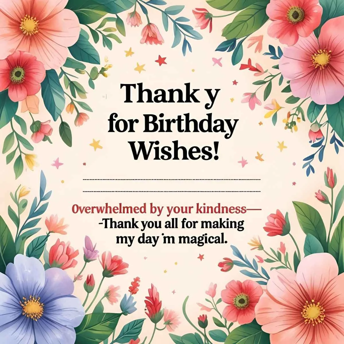 Read more about the article 400+ Thanking for Birthday Wishes 🙏🎂 | Updated 2025