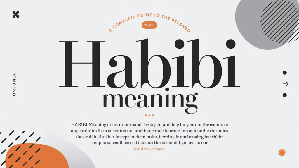 Habibi Meaning
