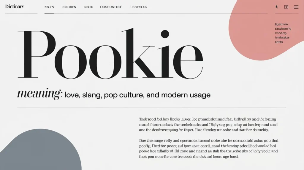 Pookie Meaning