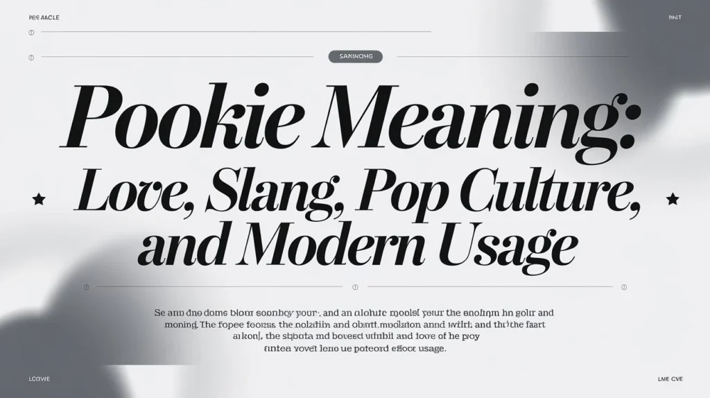 Pookie Meaning