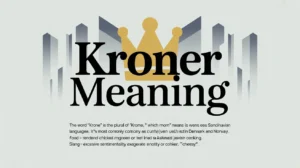 Kroner Meaning