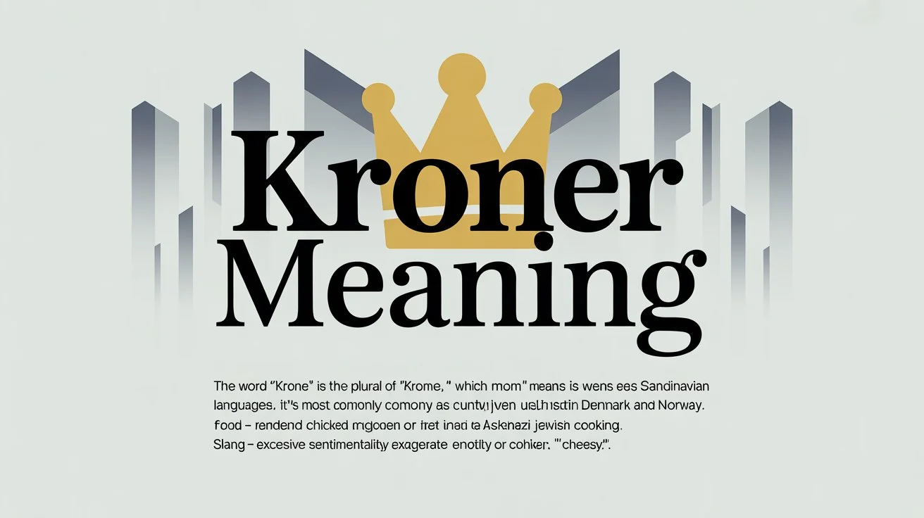 Kroner Meaning