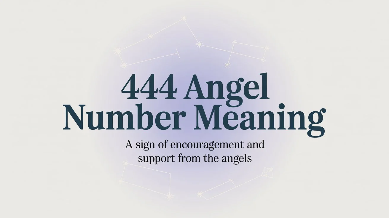 444 Angel Number Meaning