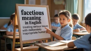 Read more about the article Facetious Meaning: Definition, Usage, Examples, and Synonyms