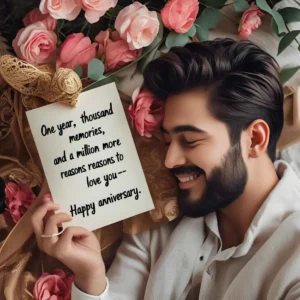 Read more about the article 210+ Romantic Anniversary Wishes for Boyfriend ❤️🎉 2025 Best