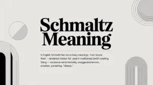 Read more about the article Schmaltz Meaning: Origin, Food, Slang, and Modern Uses