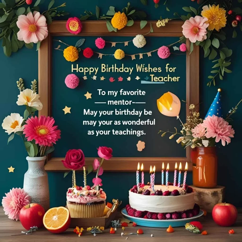 Happy Birthday Wishes for Teacher