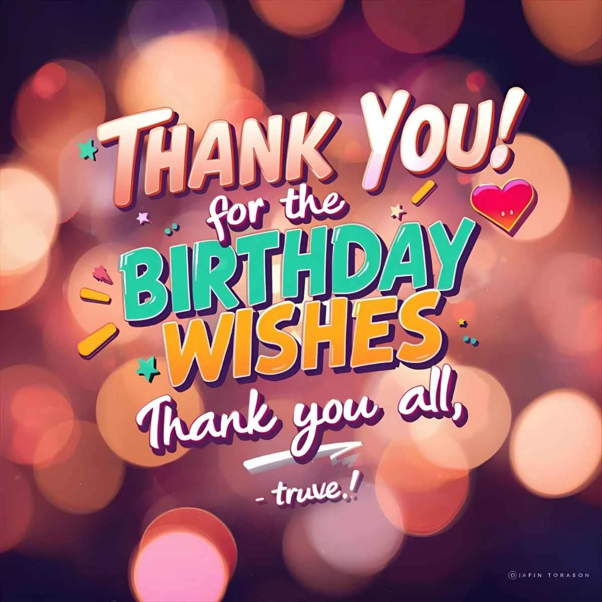 Read more about the article 210+ Cute Thank You for the Birthday Wishes 🥰🎂 2025 Best