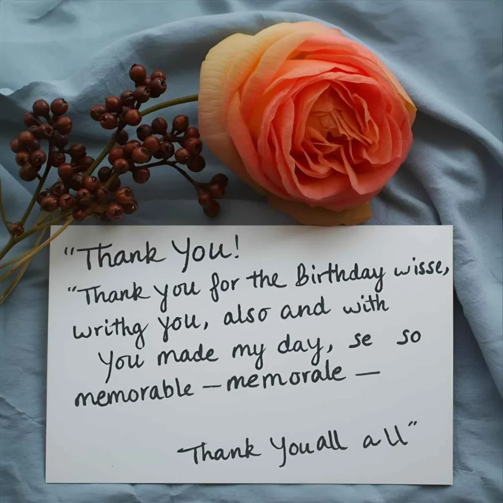 Thank You for the Birthday Wishes