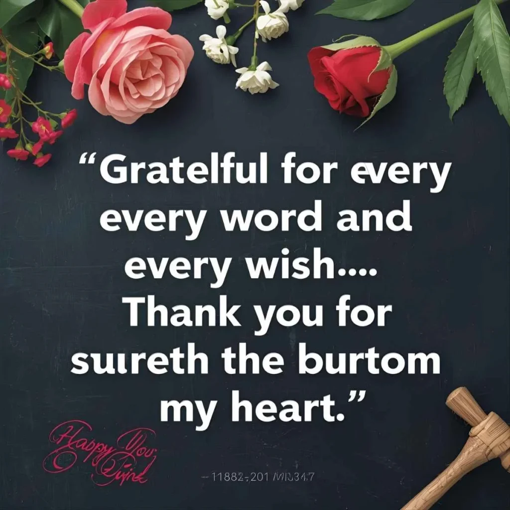 Thank You Messages for Your Wishes