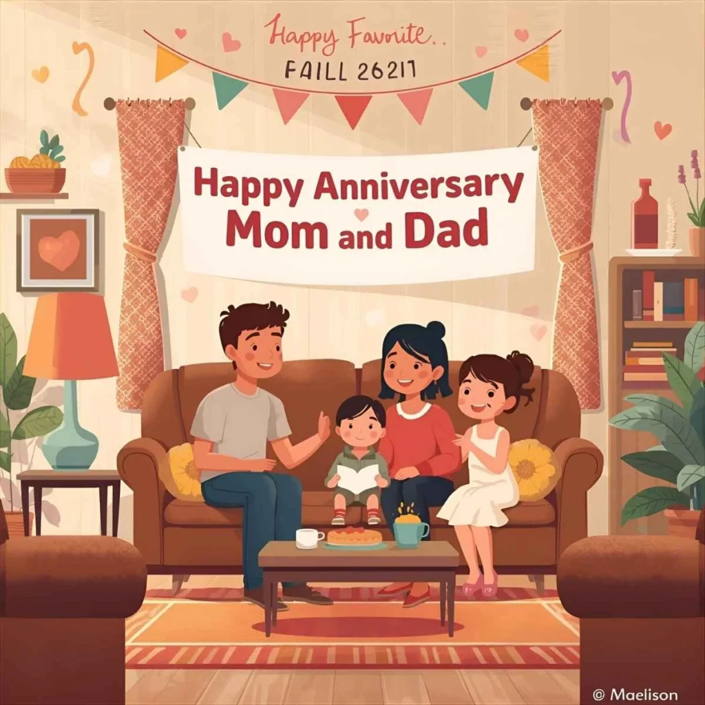 Anniversary Wishes for Parents from Daughter