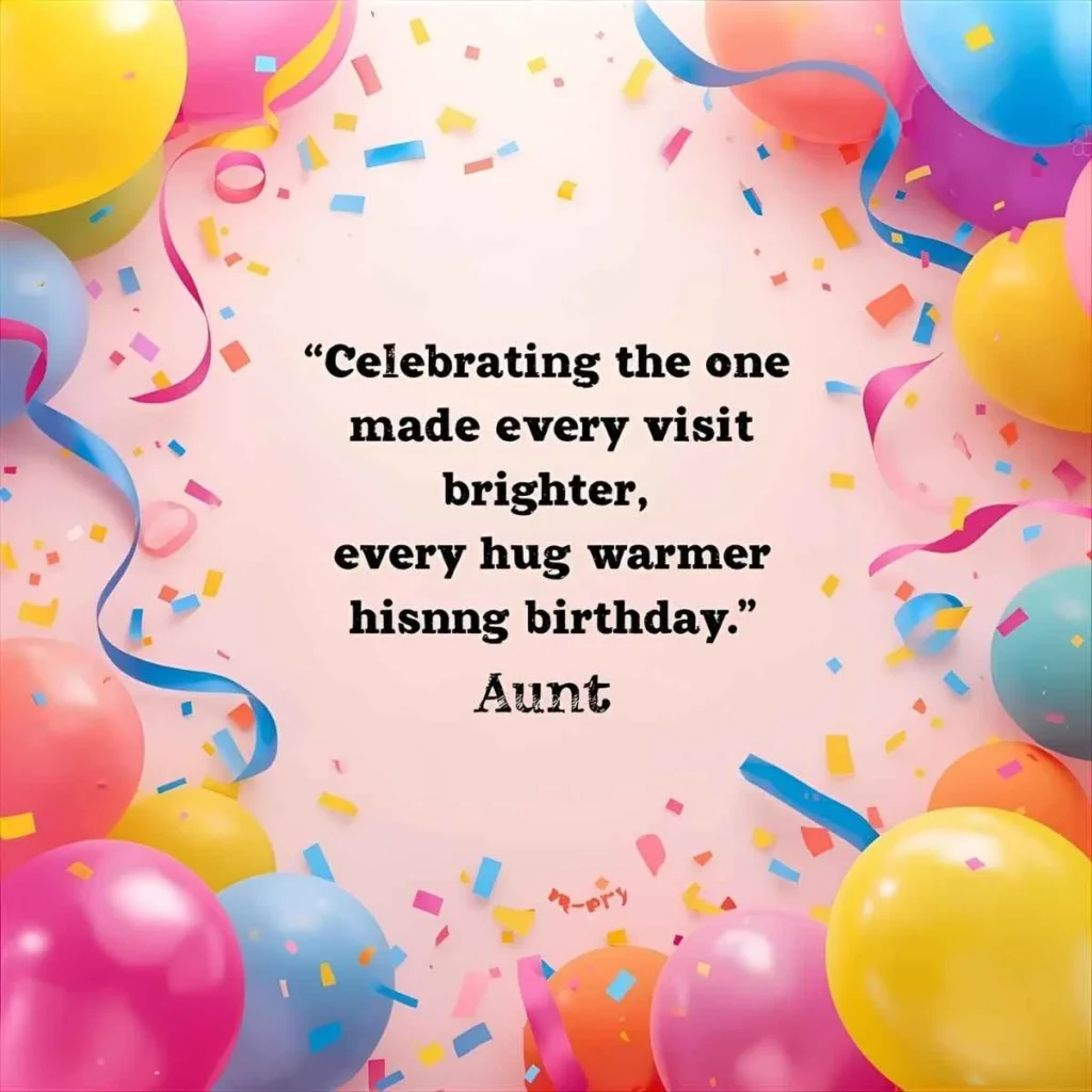 Birthday Wishes for Aunt