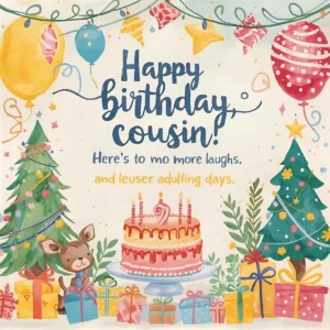 Read more about the article 210+ Cool Birthday Wishes for Cousin Brother 😎🥳 2025 Best