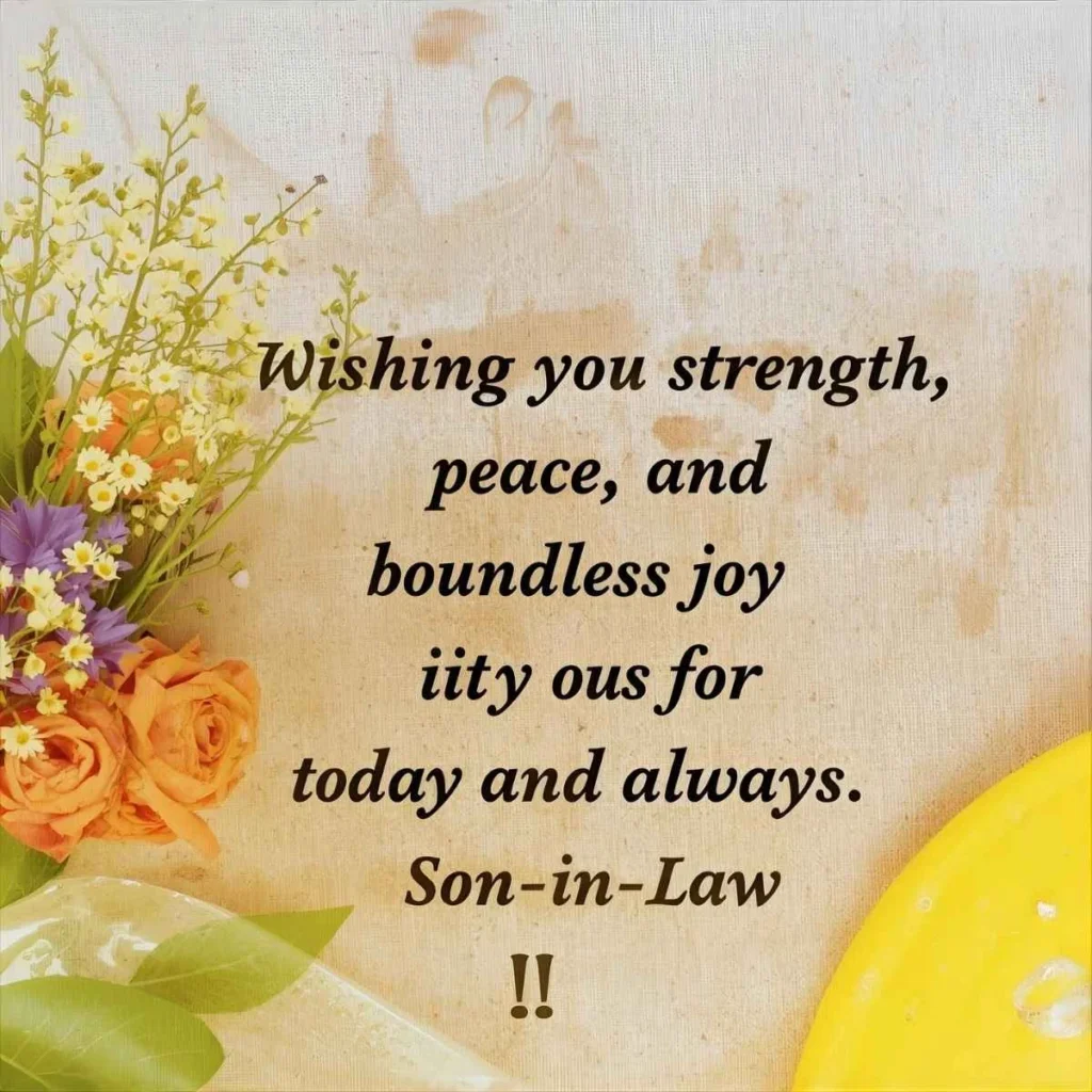 Birthday Wishes for Son-in-Law