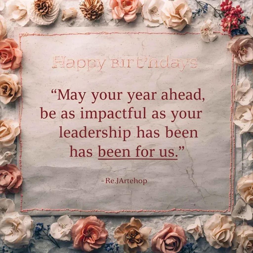 Happy Birthday Wishes for Boss