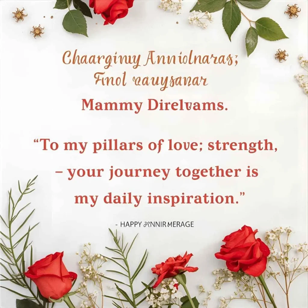 Marriage Anniversary Wishes for Mummy Papa from Daughter