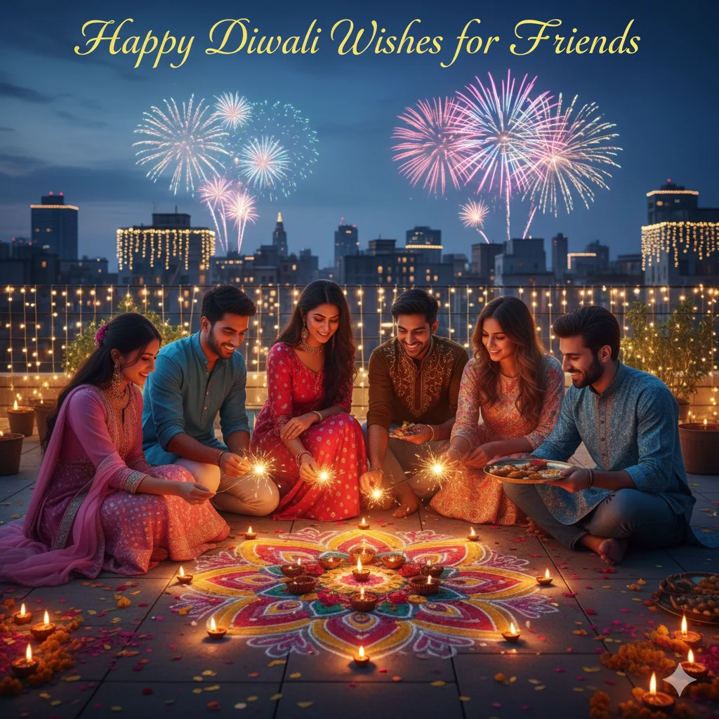 Read more about the article 210+ Special Diwali Wishes for Friends 🎊💖 2025 Best