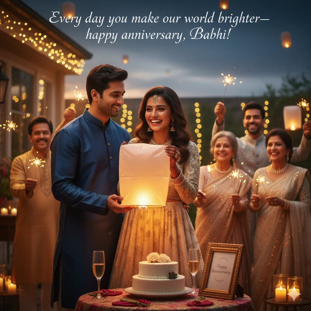 Anniversary Wishes for Bhaiya Bhabhi